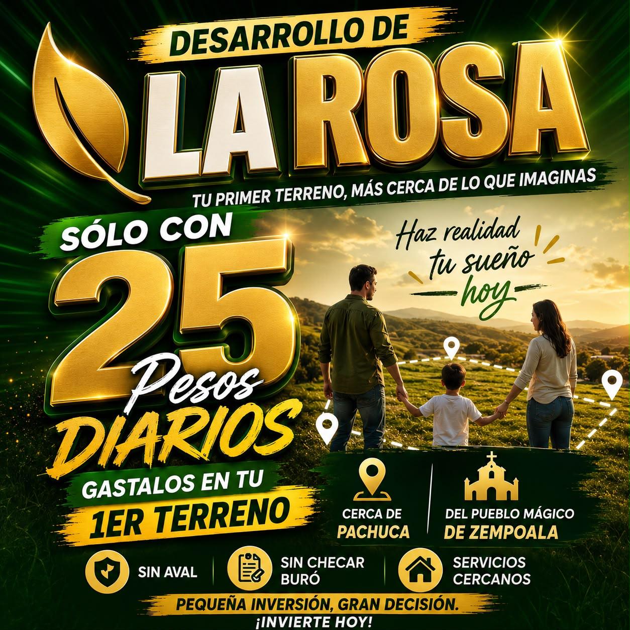Material promocional del Desarrollo de La Rosa